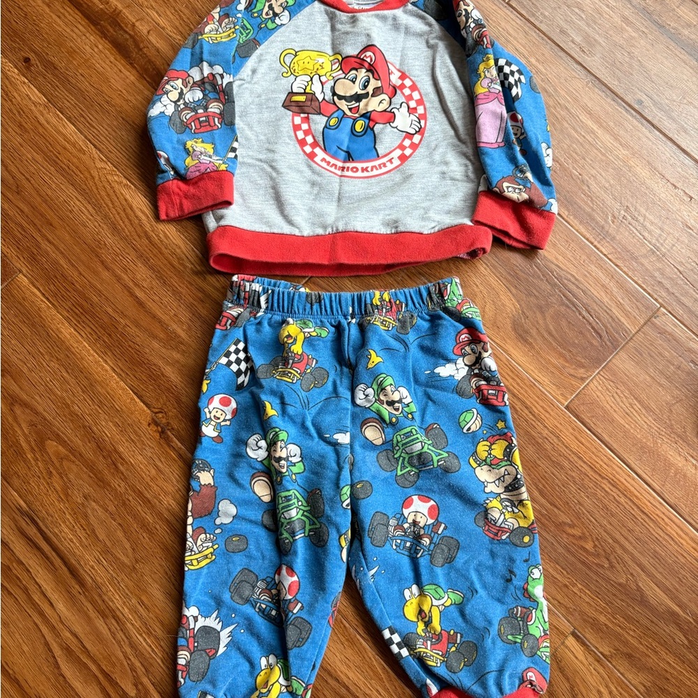 Peter Alexander Blue Mario Kart Infant Pajama